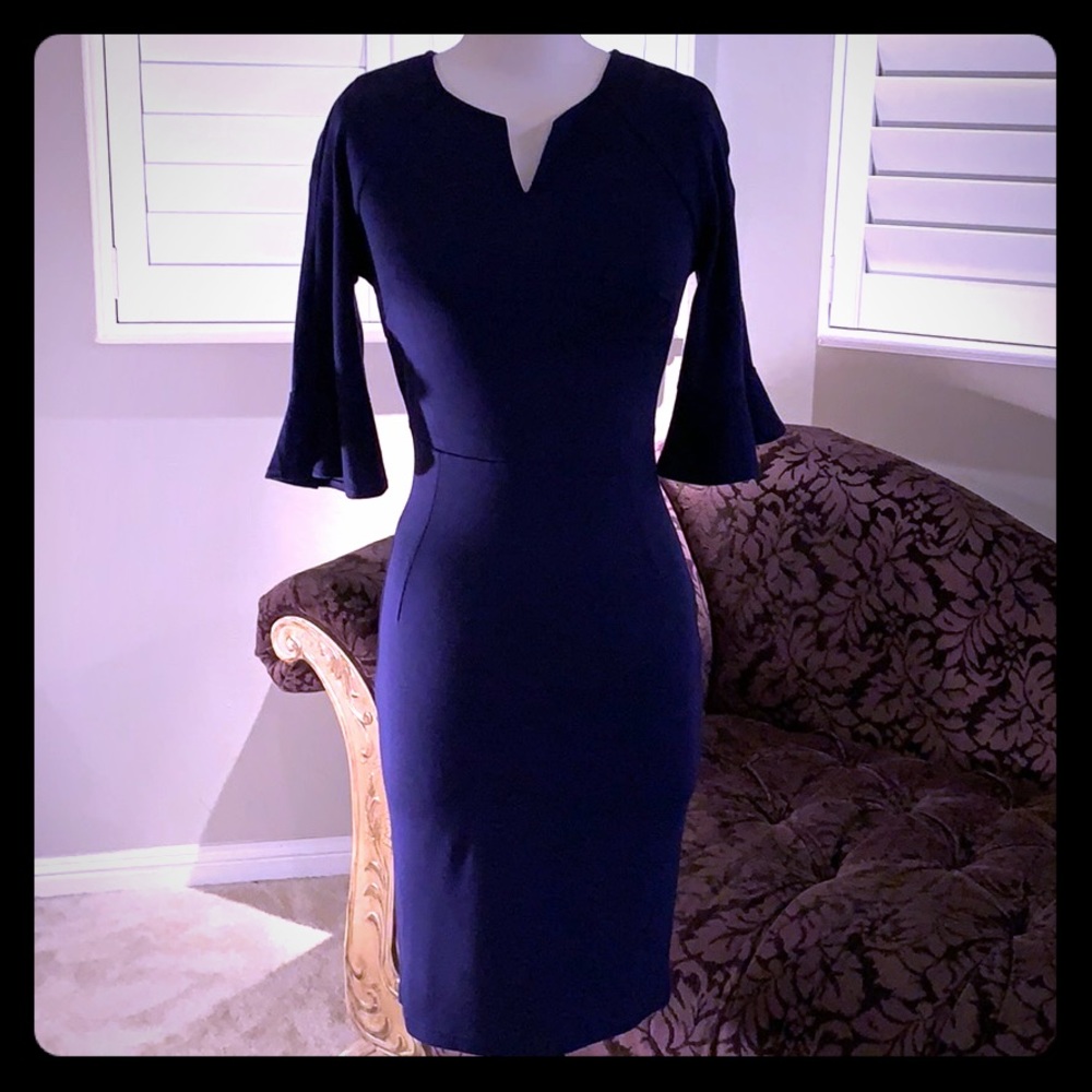NWT WOMEN’S WOOSUNZE COLLECTION VOGUES NAVY DRESS